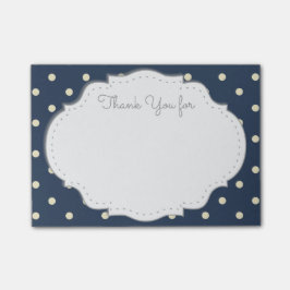 Bloco Post-it Obrigado notas pegajosas