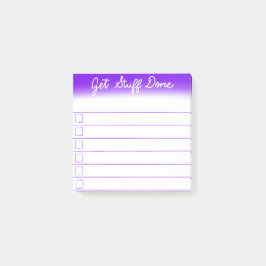 Bloco Post-it "Obtenha" notas de post-it feitas material da