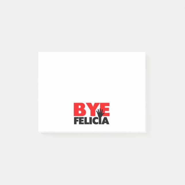 Bloco Post-it Onda da mão de Felicia do adeus (Frente)