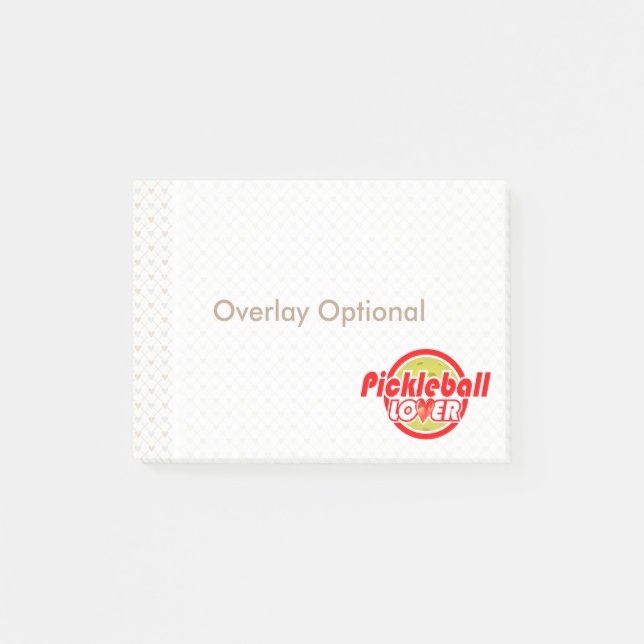 Bloco Post-it Opções de Imagem Pickleball Lover 2-2B (Frente)