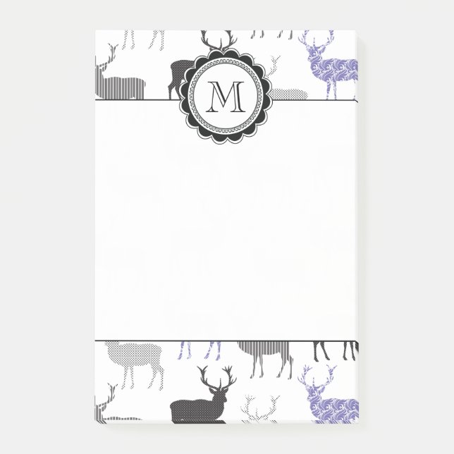 Bloco Post-it Os cervos do Natal (Frente)