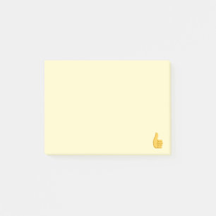 Bloco Post-it Os polegares levantam Emoji