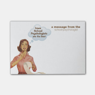 Bloco Post-it Os psicólogos da escola de Iowa são os melhores