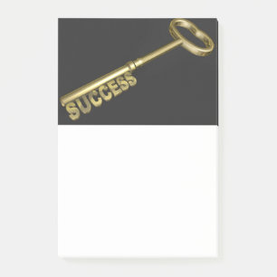Bloco Post-it Ouro chave para o sucesso da fotografia motivacion