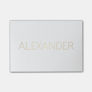 Bloco Post-it Ouro personalizado de Alexander da pia batismal do