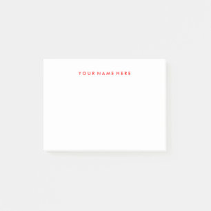 Bloco Post-it Pad do Stickie de Nota Personalizável em Vermelho
