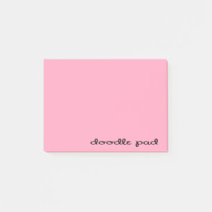 Bloco Post-it Pad Rosa de Portas