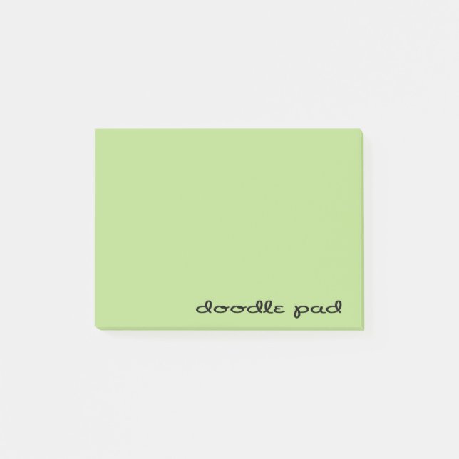 Bloco Post-it Pad Verde de Porteiro (Frente)