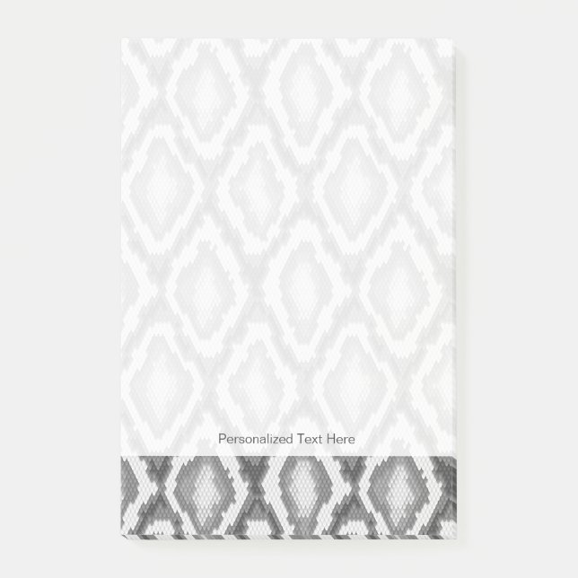 Bloco Post-it Padrão de pele de cobra Python (Frente)