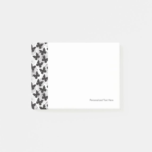 Bloco Post-it padrão de uma borboleta (Frente)