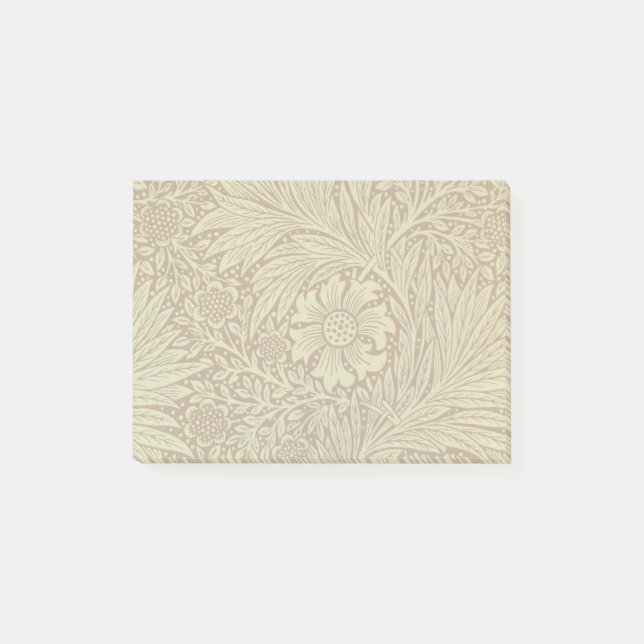 Bloco Post-it Padrão Flor Antiga Marigold de William Morris (Frente)