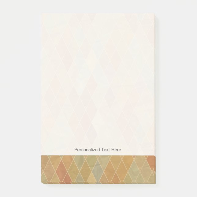 Bloco Post-it Padrão geométrico retrorreflector 2 (Frente)