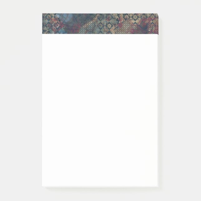 Bloco Post-it Padrões sujos com os retalhos desarrumado das (Frente)