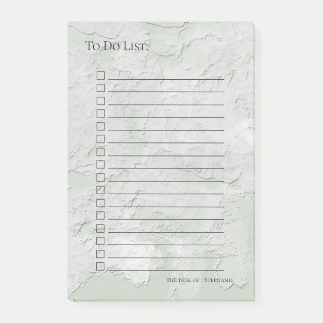 Bloco Post-it Painterly Impasto Estilo ESCOLHA COR (Frente)