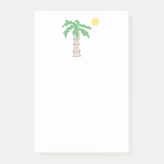 Bloco Post-it Palm Tree e Sun Fun Beach Island (Frente)