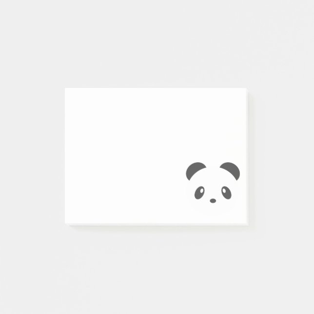 Bloco Post-it Panda bonito (Frente)