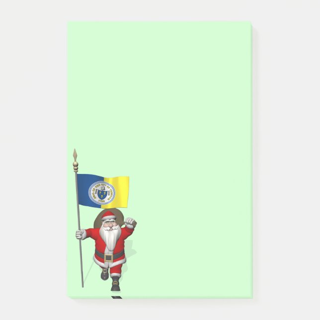 Bloco Post-it Papai Noel Com Alferes De Trenton NJ (Frente)