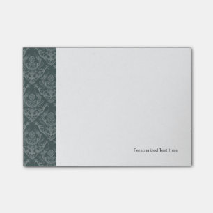 Bloco Post-it Papel de parede floral verde de luxo