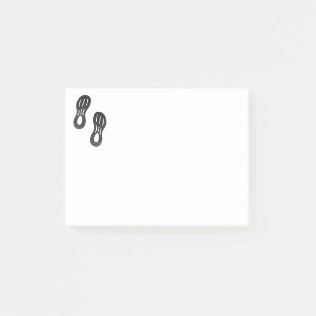 Bloco Post-it Par de impressão de calçado esportivos (Frente)