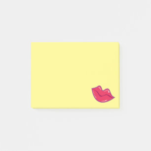 Bloco Post-it Par de Lábios vermelhos