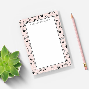 Bloco Post-it Paris Romance Patterned