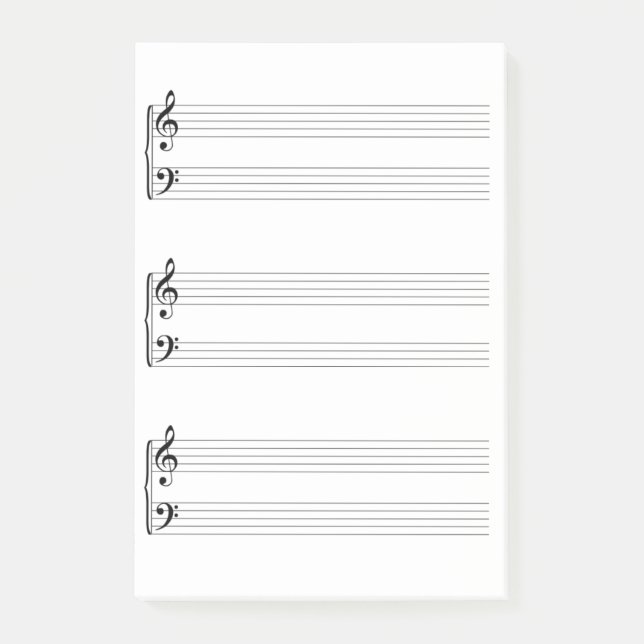Bloco Post-it Partitura (Frente)