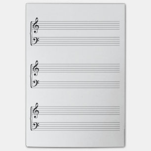 Bloco Post-it Partitura