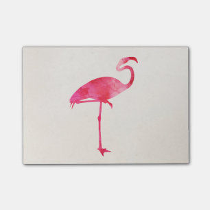 Bloco Post-it Pássaros cor-de-rosa de Florida da silhueta da