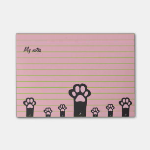 Bloco Post-it Patas do gato