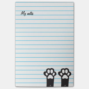 Bloco Post-it Patas do gato