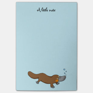 Bloco Post-it pato bonito platypus faturado