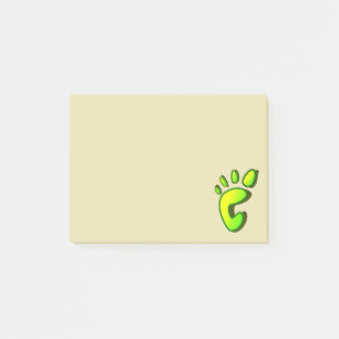 Bloco Post-it Pegada do Verde limão grande