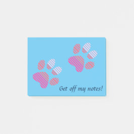 Bloco Post-it Pegadas de Pata Linha