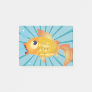 BLOCO POST-IT PEIXE DE OURO