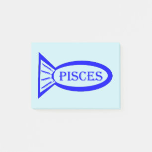 Bloco Post-it Peixes - Sinal de Estrela Peixe Posta as notas