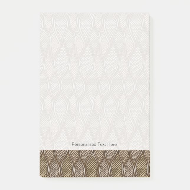 Bloco Post-it Pele de cobra estilizada (Frente)