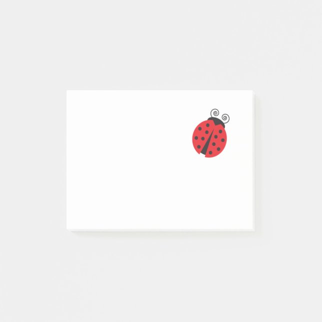 Bloco Post-it Pequeno Ladybug (Frente)