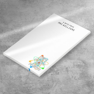 Bloco Post-it Personalizado PENSE COMO UM PRÓTON E PERMANEÇA POS