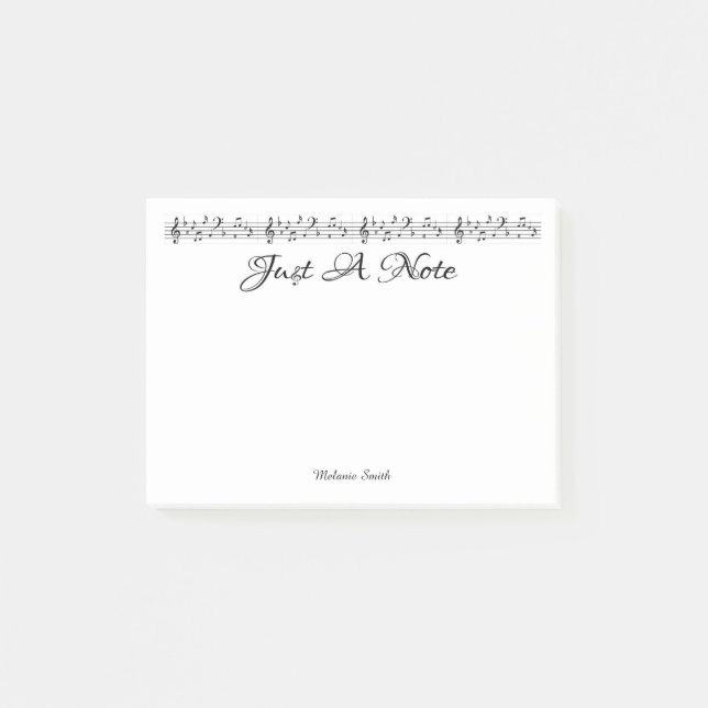 Bloco Post-it Personalizar Apenas Um Posto De Nota - Notas De Ti (Frente)