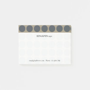 Bloco Post-it Personalizável qualquer padrão de Bolinhas de cor
