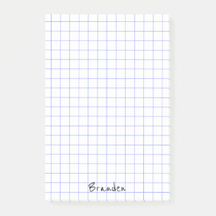 Bloco Post-it Personalize: O papel minimalista da grade nota o