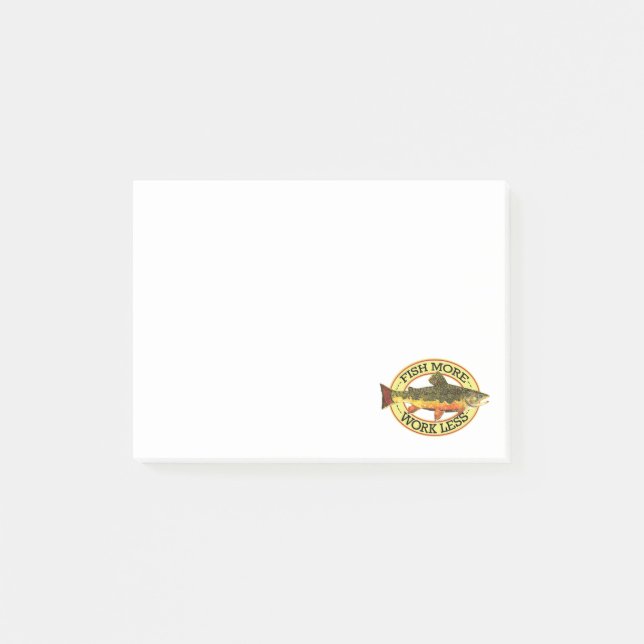 Bloco Post-it Pesca com moscas (Frente)