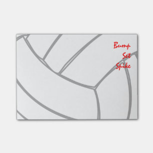 Bloco Post-it Pilhas ajustadas do voleibol do jogador do ponto
