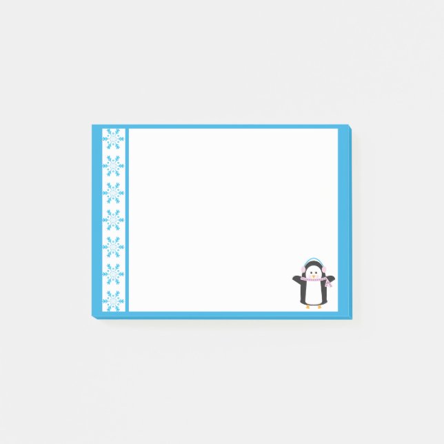 Bloco Post-it Pinguim Agrupado (Frente)