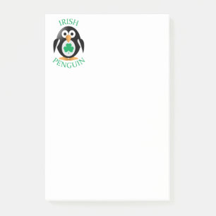 Bloco Post-it Pinguim irlandês