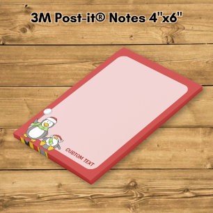 Bloco Post-it Pinguins de neve de Natal