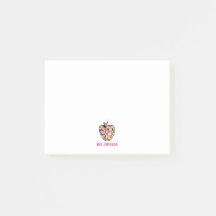 Bloco Post-it Pinte o professor de Apple do Splatter