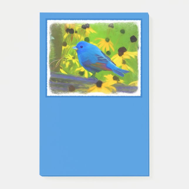 Bloco Post-it Pintura De Bundas Indigo - Arte Original Para Páss (Frente)