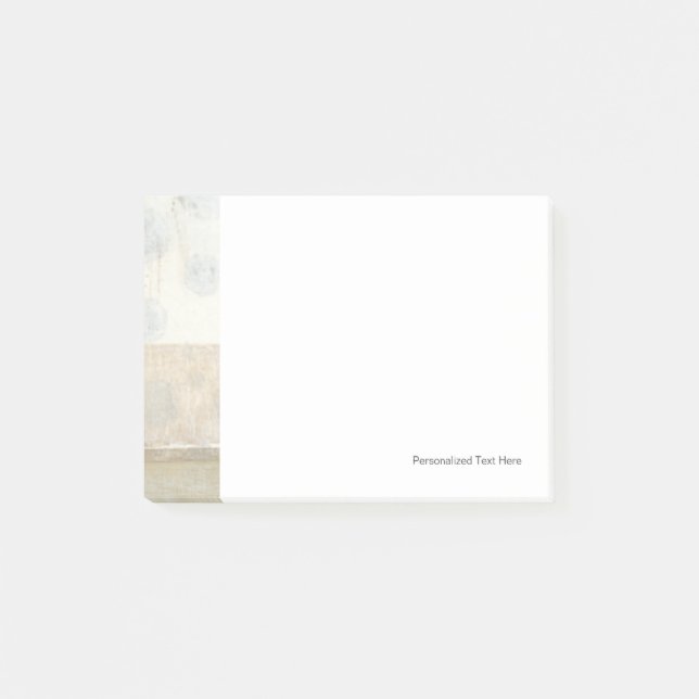 Bloco Post-it Pintura de painel decorativo em cores neutras (Frente)