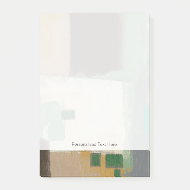 Bloco Post-it Pintura expressionista com Traços Pesados de Pince (Frente)